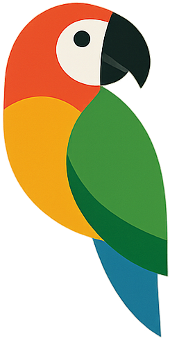 Lingolora parrot logo